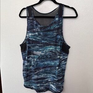 lululemon athletica Sculpt Tank II in Shorelines Multi Blue
